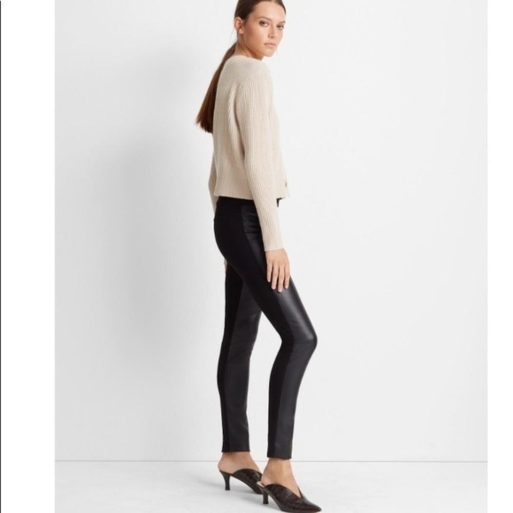 Club Monaco Stretch Faux leather black Pants 10